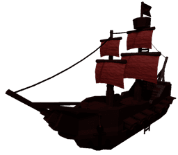 Scarlet Pirate Ship