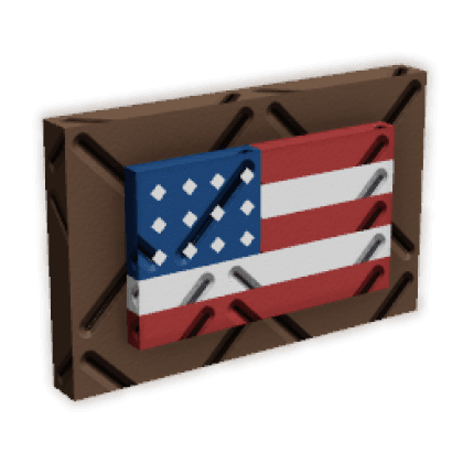 America Flag Badge