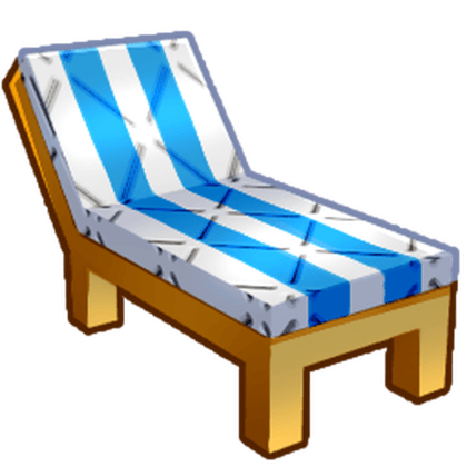 Blue Long Beach Chair