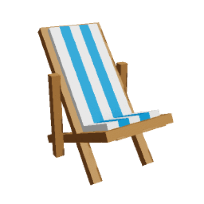 Blue Short Beach Chair