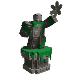 Mossy Stone Blossom Statue