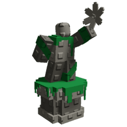 Mossy Stone Blossom Statue