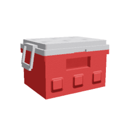 Red Cooler Chest