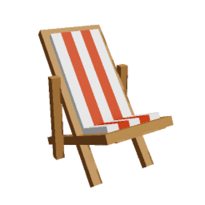 Red Short Beach Chair