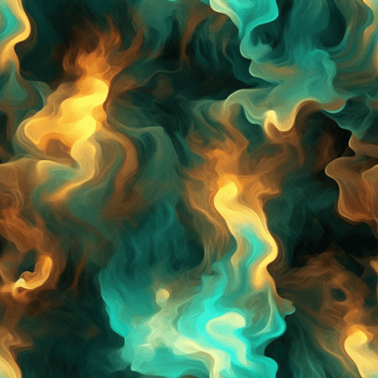 Brown Teal Fire