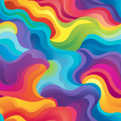 Rainbow Wavy
