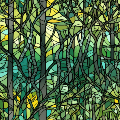 Vines Stained Glass