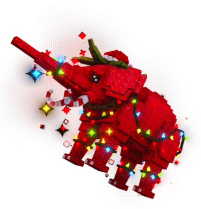 Xmas Strawberry Elephant