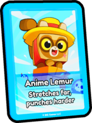 Anime Lemur Card