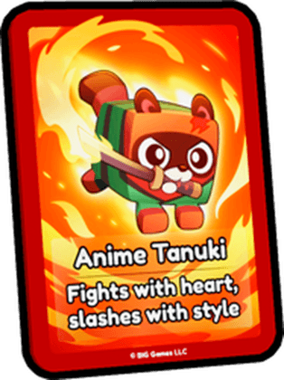 Anime Tanuki Card