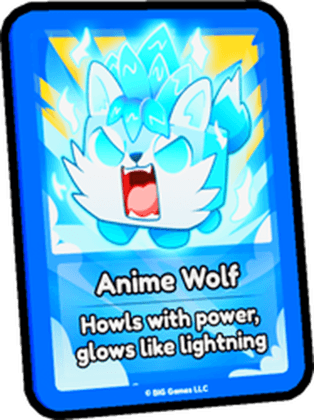 Anime Wolf Card