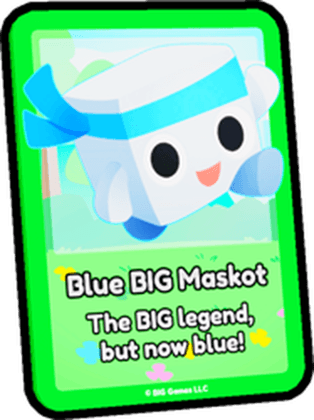 Blue BIG Maskot Card