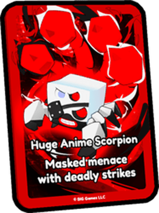 Huge Anime Scorpion Card