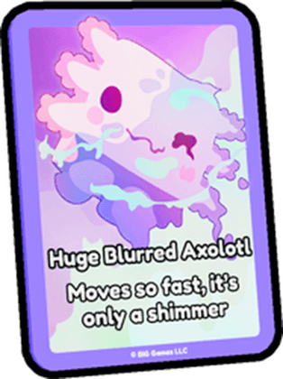 Huge Blurred Axolotl Card