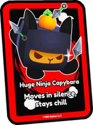 Huge Ninja Capybara Card