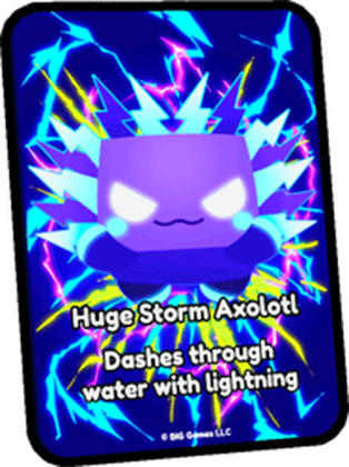 Huge Storm Axolotl Card