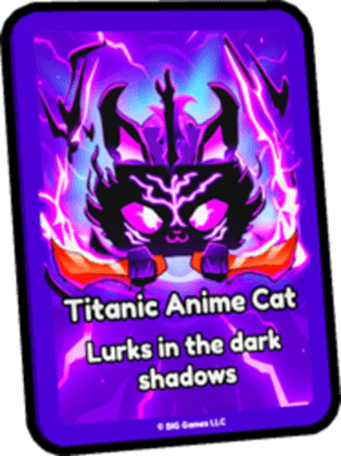 Titanic Anime Cat Card
