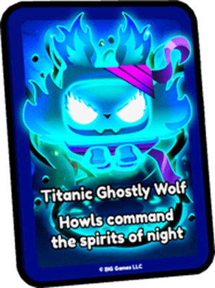 Titanic Ghostly Wolf Card