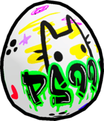 Colorful Graffiti Egg