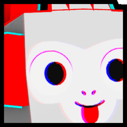 Huge Anaglyph Monkey