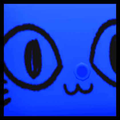 Titanic Blue Balloon Cat