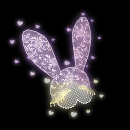 Delicate Flowering Bunny Mask
