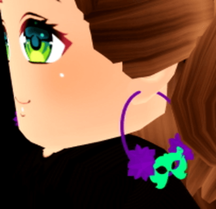 Mask Hoop Earrings