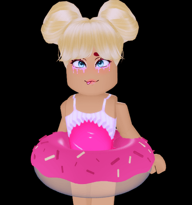 Nomnom Frosted Donut Waist Floatie
