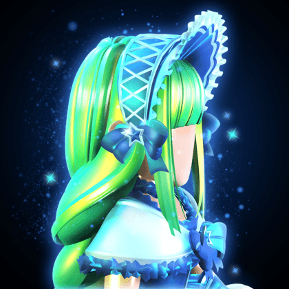 Princess Starfrost Ribbon Bonnet