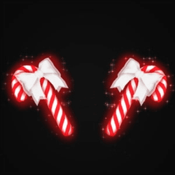 Sparkly Candy Cane Ears