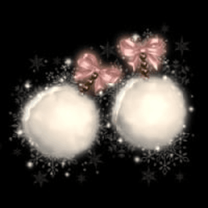 TTYL Chick Snowball Puff Earrings