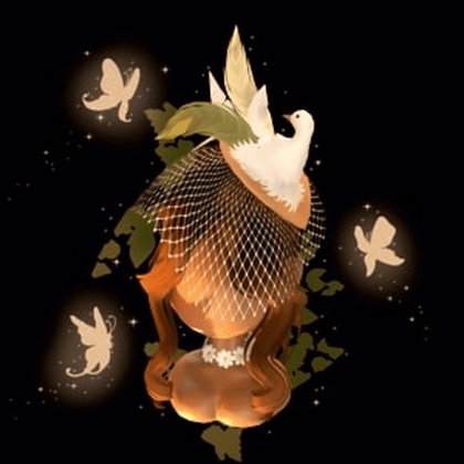 Vegan Dove Fascinator