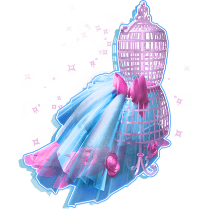 Dragging Train Rose Dress