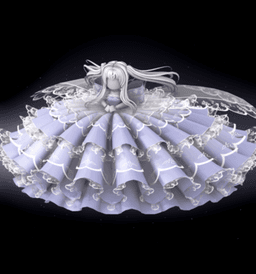 Large Train Bow Skirt