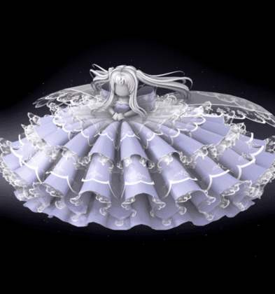 Large Train Bow Skirt