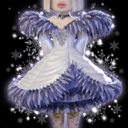Snow Swan Holiday Soiree Skirt