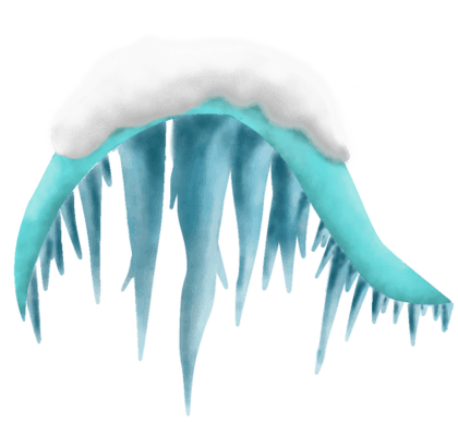 Snowy Stalactites