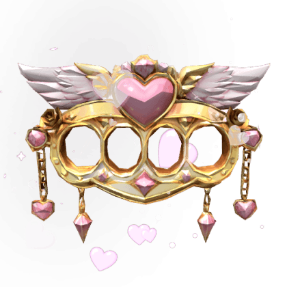 Cupid's Heart Brass Knuckles