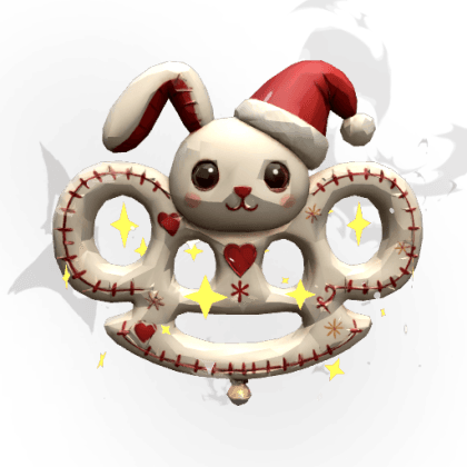 Santa Bunny Plushie Knuckles
