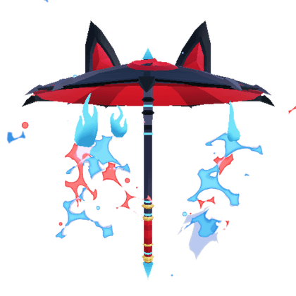 Midnight Kitsune Parasol