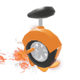 Orange Unicycle