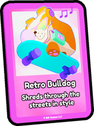 Retro Bulldog Card
